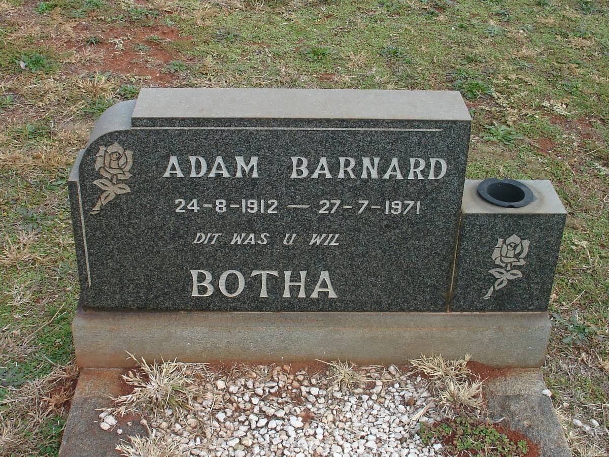BOTHA Adam Barnard 1912-1971