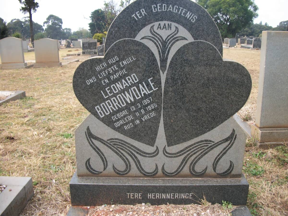 BORROWDALE Leonard 1957-1985