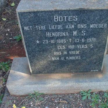 BOTES Hendrina M.S. 1885-1978
