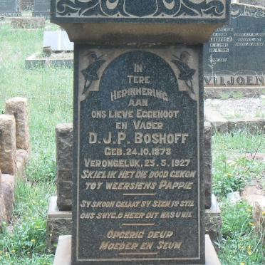 BOSHOFF D.J.P. 1878-1927