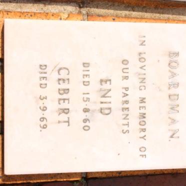 BOARDMAN Cebert -1969 &amp; Enid -1960