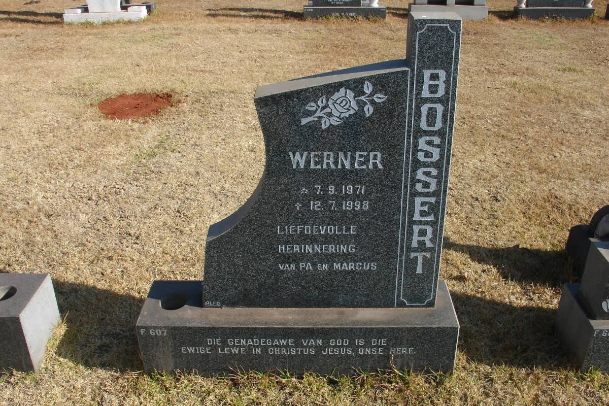 BOSSERT Werner 1971-1998