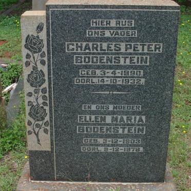 BODENSTEIN Charles Peter 1890-1932 &amp; Ellen Maria 1903-1978