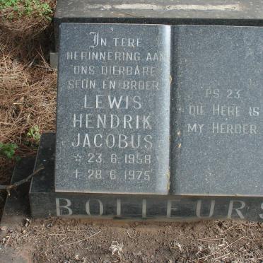 BOLLEURS Lewis Hendrik Jacobus 1958-1975