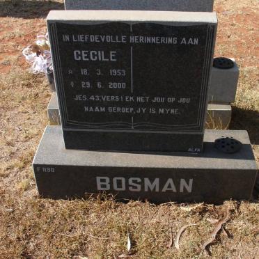 BOSMAN Cecile 1953-2000
