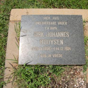 BOOYSEN Dirk Johannes 1896-1954
