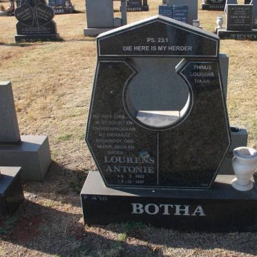 BOTHA Lourens Antonie 1962-1997