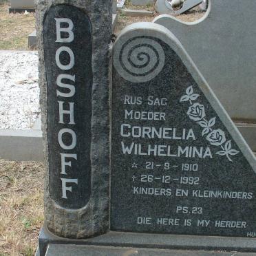 BOSHOFF Cornelia Wilhelmina 1910-1992
