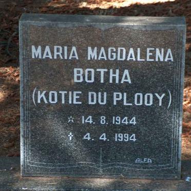 BOTHA Maria Magdalena nee DU PLOOY 1944-1994