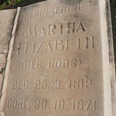 BODENSTEIN Martha Elizabeth nee ROOS 1912-1971