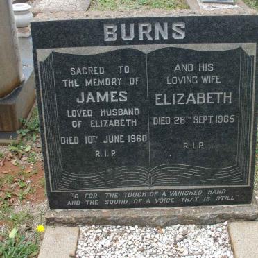 BURNS James -1960 &amp; Elizabeth -1965