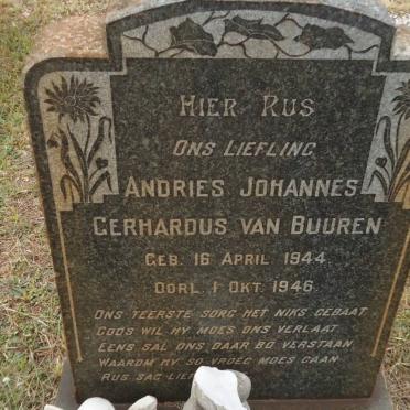 BUUREN Andries Johannes Gerhardus, van 1944-1946