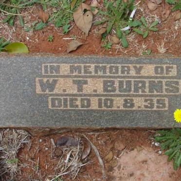 BURNS W.T. -1935