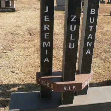 BUTANA Jeremia Zulu 1935-??