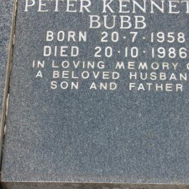 BUBB Peter Kenneth 1958-1986