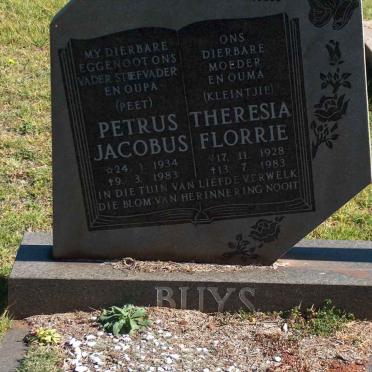 BUYS Petrus Jacobus 1934-1983 &amp; Theresia Florrie 1928-1983