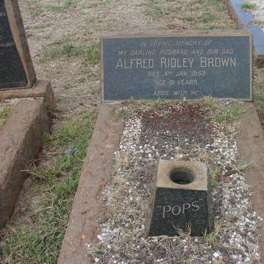 BROWN Alfred Ridley -1952