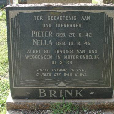 BRINK Pieter 1942-1968 &amp; Nella 1945-1968