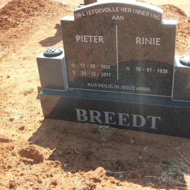 BREEDT Pieter 1931-2011 &amp; Rinie 1936-
