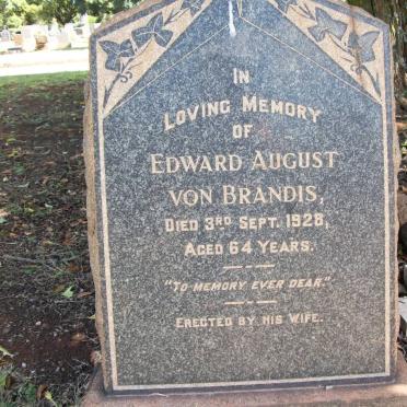 BRANDIS Edward August, von -1928