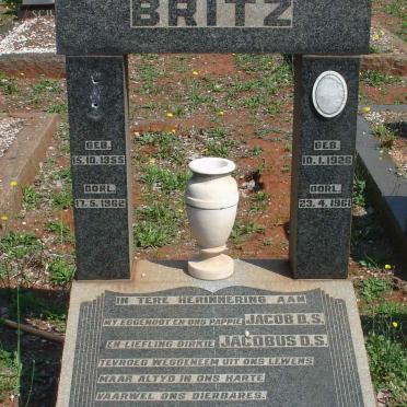 BRITZ Jacob D.S. 1926-1961 :: BRITZ Jacobus D.S. 1955-1962