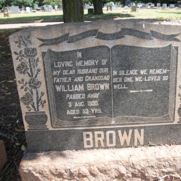 BROWN William -1930