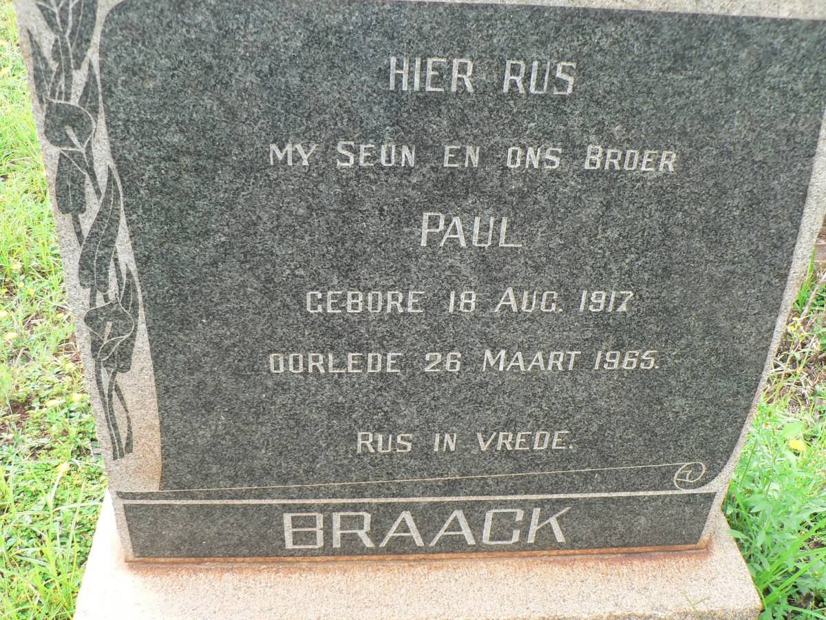 BRAACK Paul 1917-1965