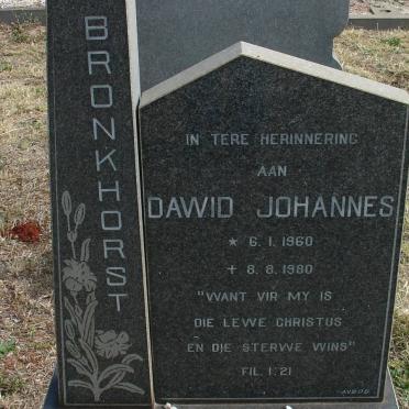 BRONKHORST Dawid Johannes 1960-1980