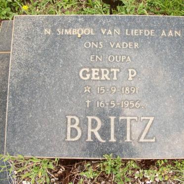 BRITZ Gert P. 1891-1956