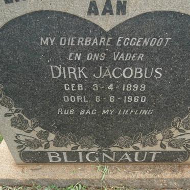 BLIGNAUT Dirk Jacobus 1899-1960
