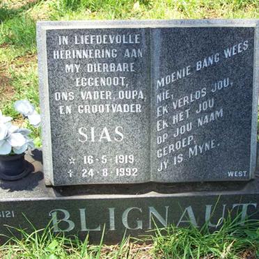 BLIGNAUT Sias 1919-1992