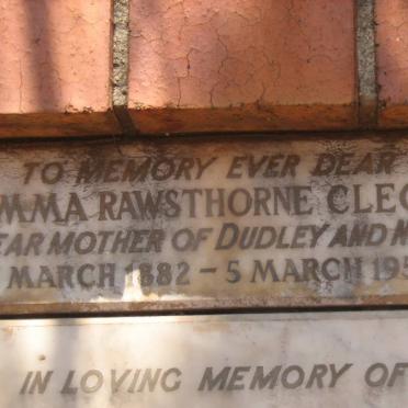 CLEGG Emma Rawsthorne 1882-1956