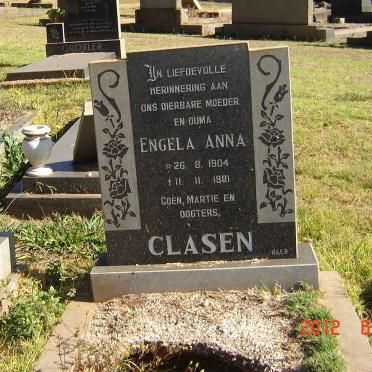CLASEN Engela Anna 1904-1981