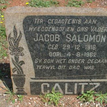 CALITZ Jacob Salomon 1916-1962