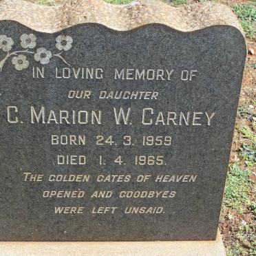 CARNEY C. Marion W. 1959-1965