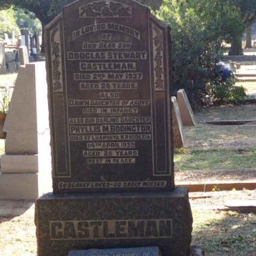 CASTLEMAN Douglas Stewart -1937 :: CASTLEMAN Dawn :: BODDINGTON Phyllis M. -1935 :: CASTLEMAN Douglas Stewart -1947