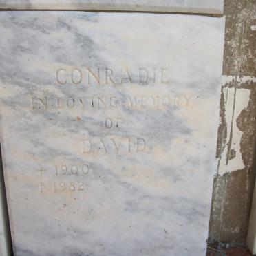 CONRADIE David 1900-1982