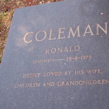 COLEMAN Ronald 1911-1979