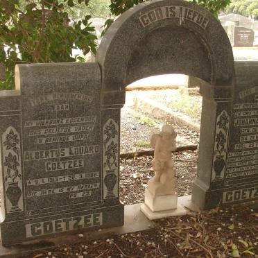 COETZEE Albertus Eduard 1913-1980 &amp; Johanna DU PREEZ 1916-1947