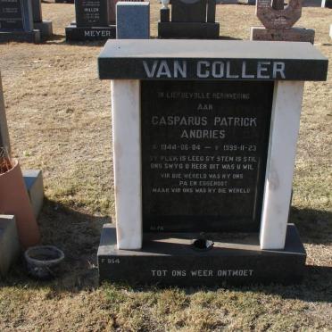 COLLER Casparus Patrick Andries, van 1944-1999