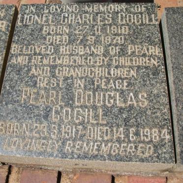 COGILL Lionel Charles 1910-1970 &amp; Pearl Douglas 1917-1984