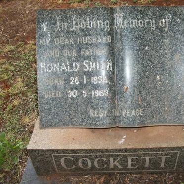 COCKETT Ronald Smith 1894-1963