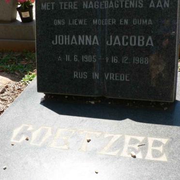 COETZEE Johanna 1905-1988