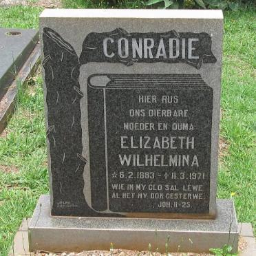 CONRADIE Elizabeth Wilhelmina 1883-1971