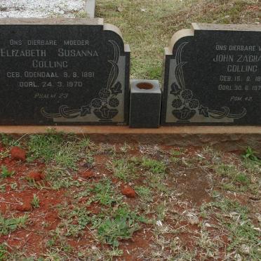 COLLING John Zacharias 1881-1973 &amp; Elizabeth Susanna ODENDAAL 1881-1970