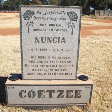 COETZEE Nuncia 1969-2005