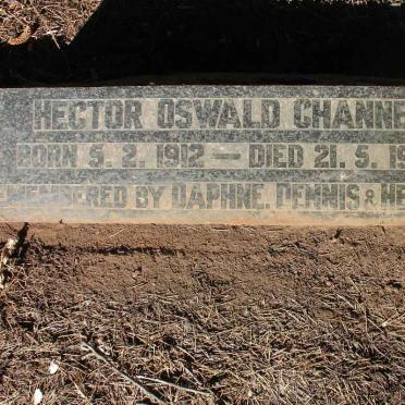 CHANNER Hector Oswald 1912-1939