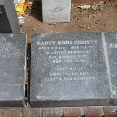 CHRISTIE Nancy Mons 1914-1978