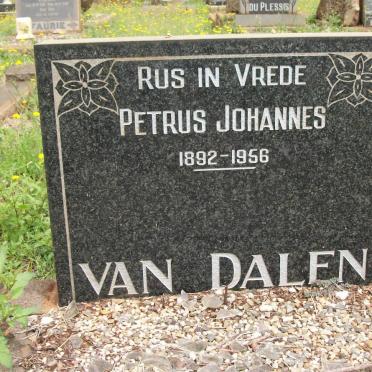 DALEN Petrus Johannes, van 1892-1956