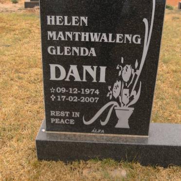 DANI Helen Manthwaleng Glenda 1974-2007